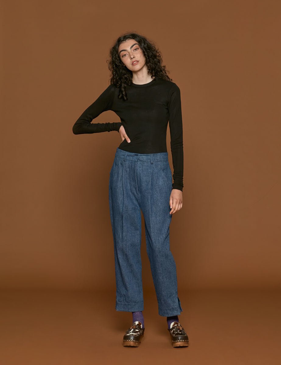 jeans caviglia blu denim - jejia - jeans