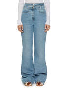 jeans cinque tasche flare denim - n21 alessandro dell'acqua - jeans