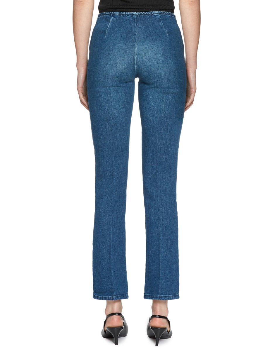 jeans cropped elastico denim medio - blufrida - jeans