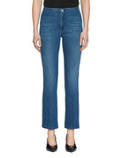 jeans cropped elastico denim medio - blufrida - jeans