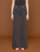 jeans denim nero - vivetta - jeans