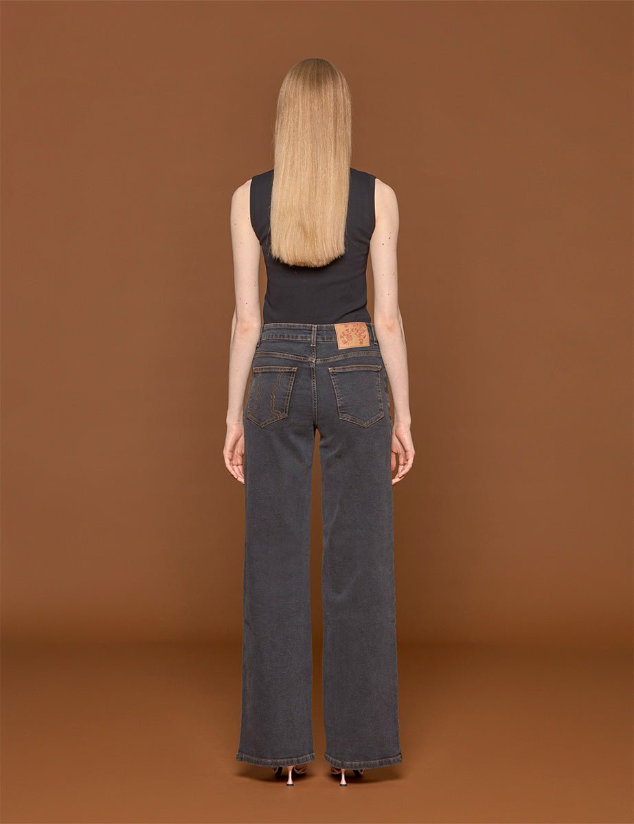 jeans denim nero - vivetta - jeans