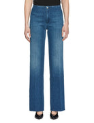 jeans dritto elastico denim medio - blufrida - jeans