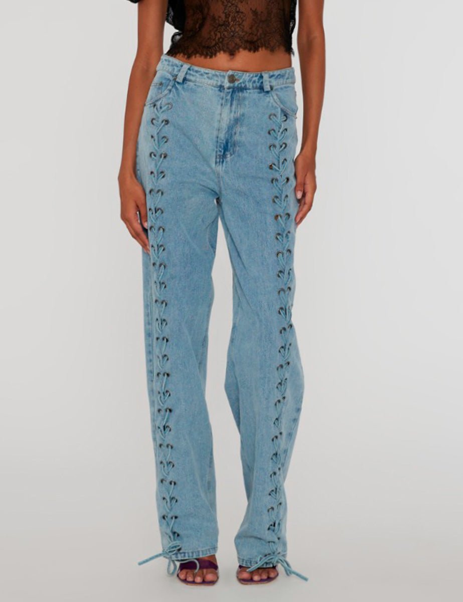 jeans light blu denim - rotate - jeans