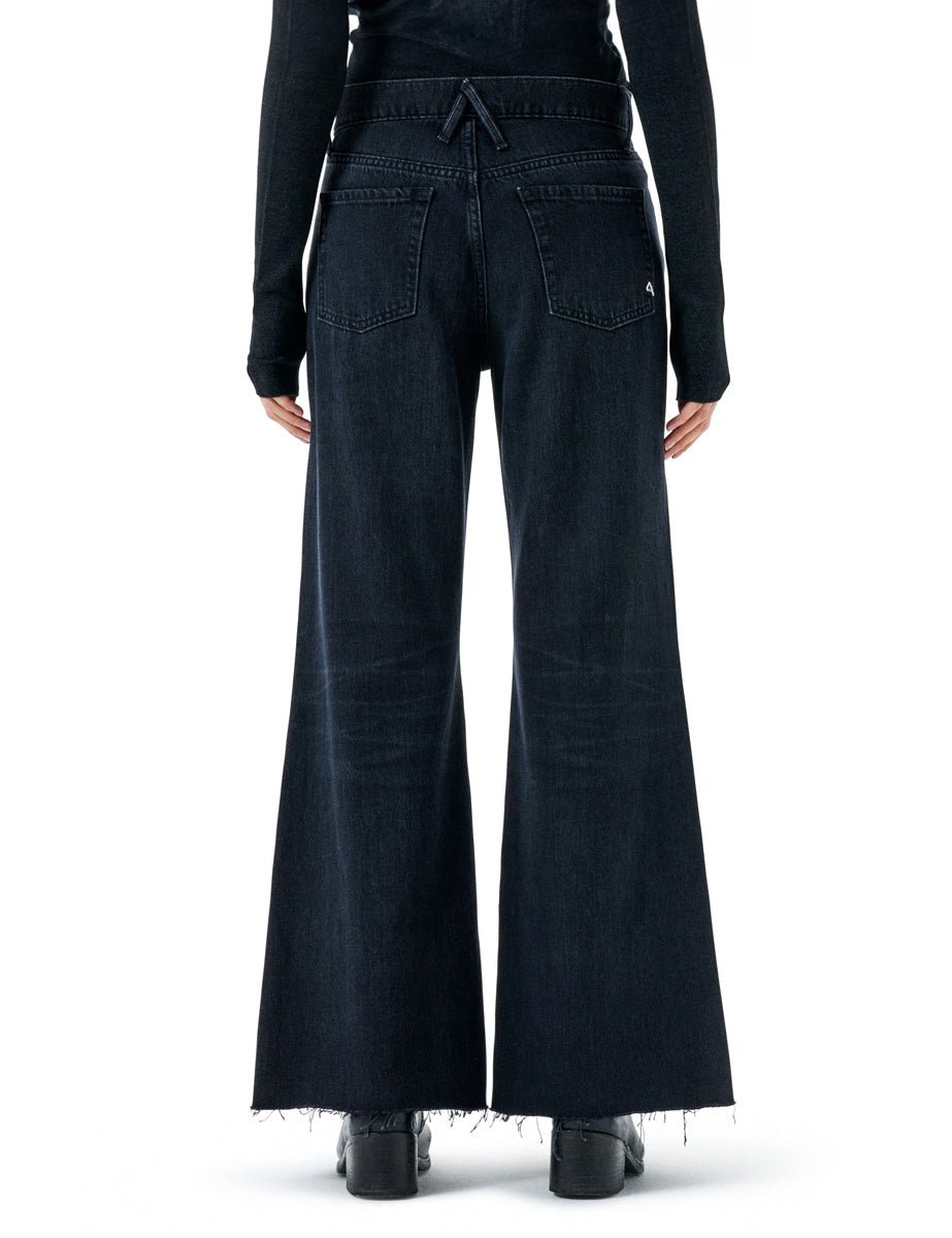 jeans luna flared light nero - cycle - jeans