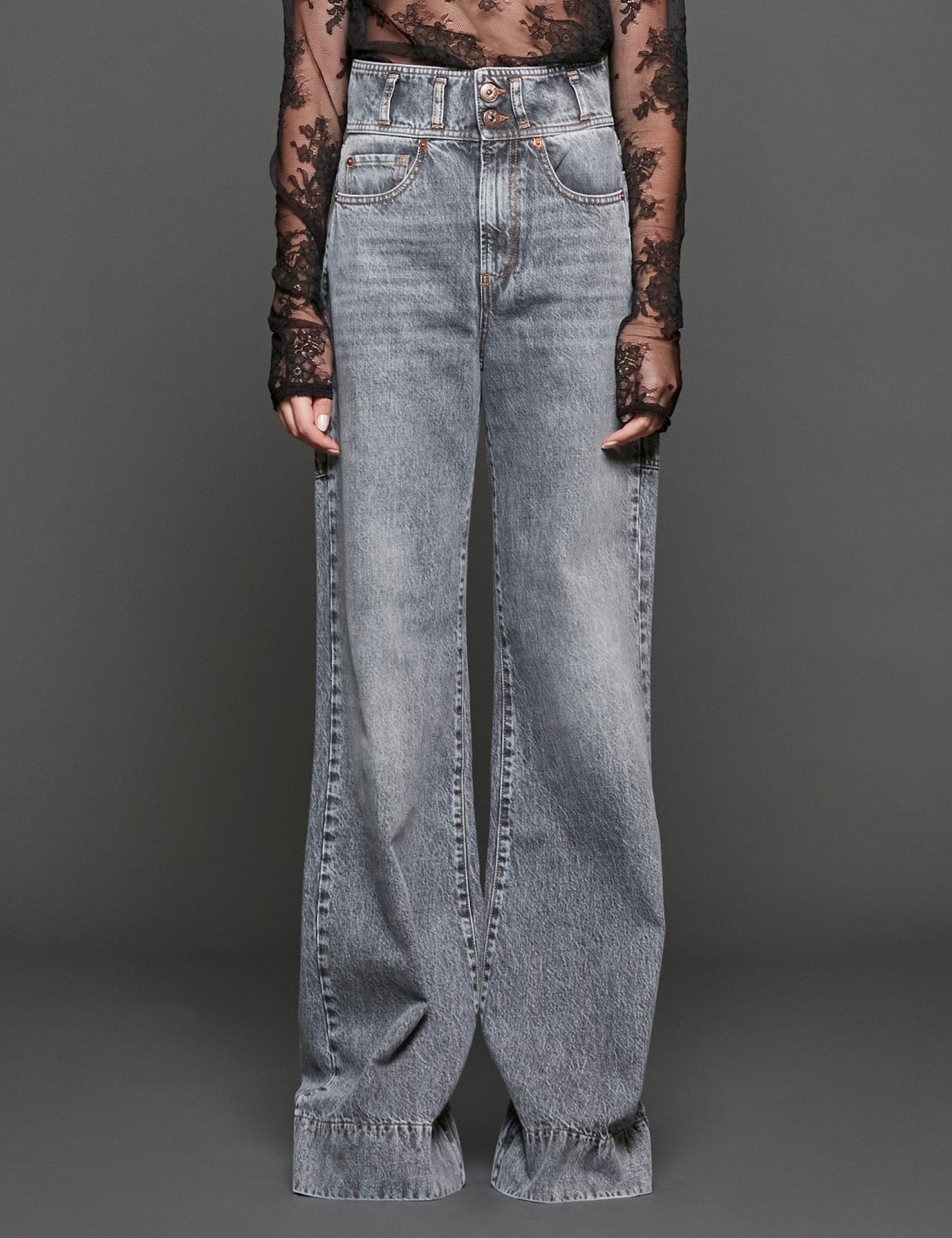 jeans natalia grigio - Frida SRL