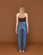 jeans natural straight dark stone wash - spot - jeans
