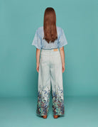 jeans palazzo heaven sky dust - forte forte - jeans