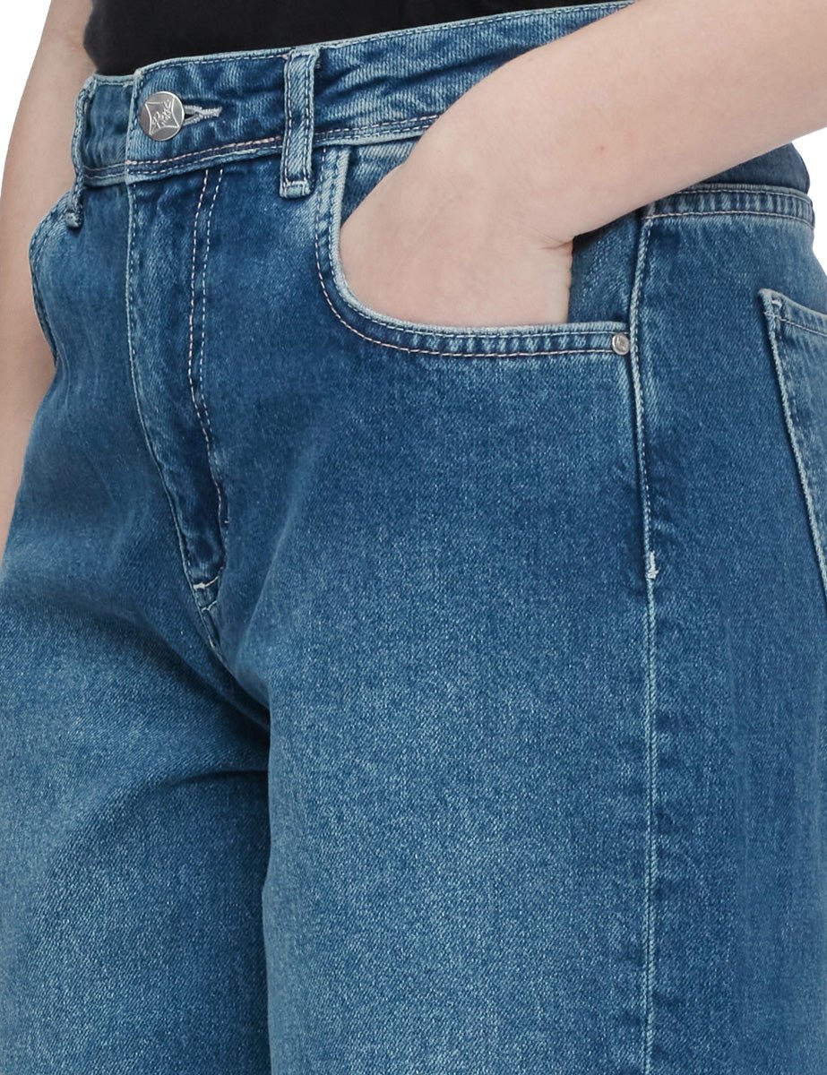jeans regular carrot leg denim - Frida SRL