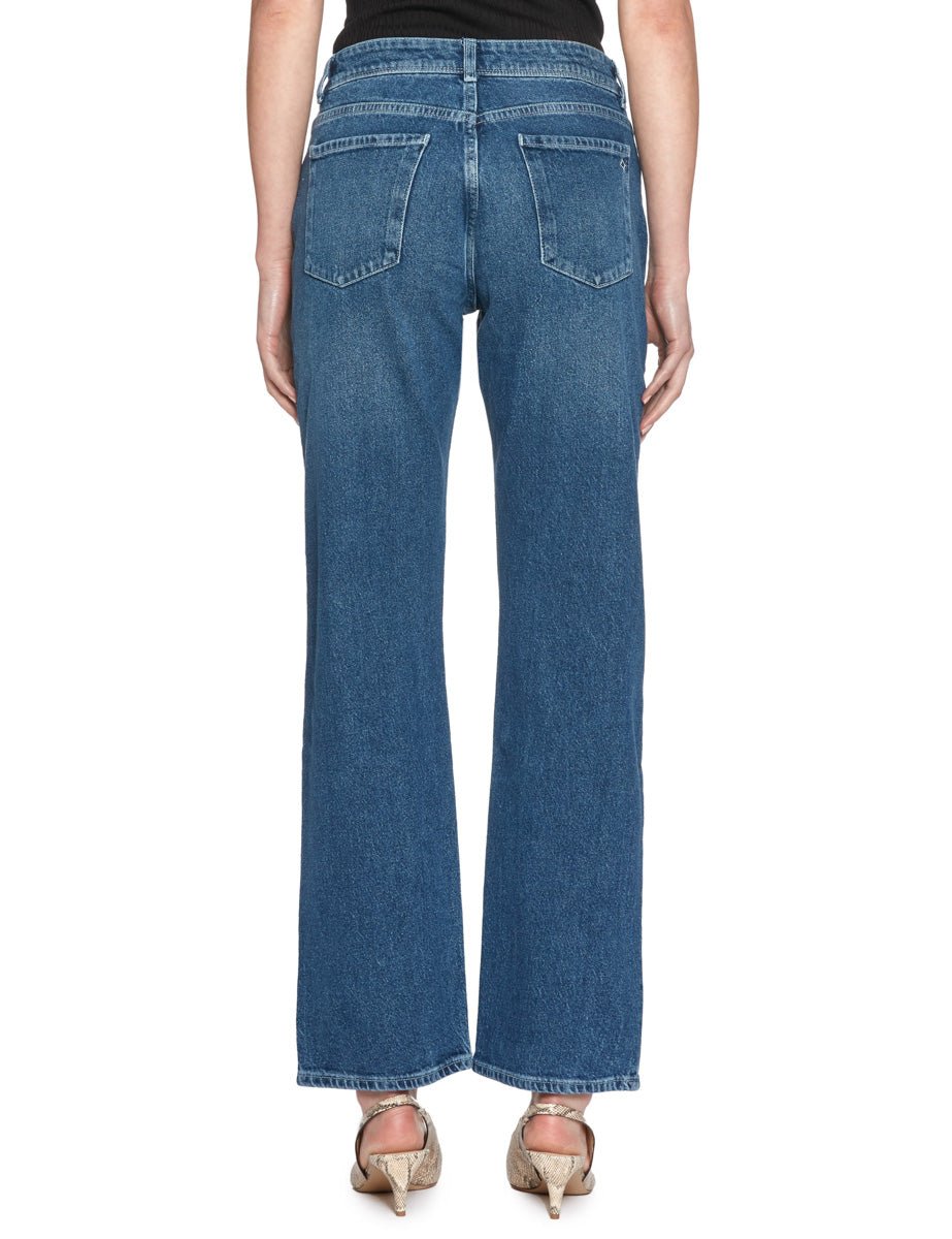 jeans regular straight leg blu scuro - pont denim - jeans