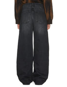 jeans relaxed straight leg nero - pont denim - jeans