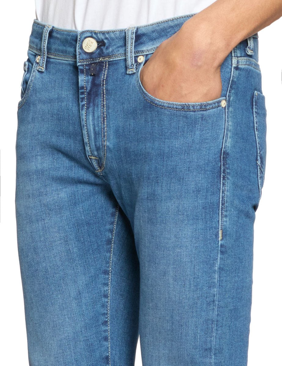 jeans skinny cinque tasche denim scuro - Frida SRL