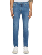 jeans skinny cinque tasche denim scuro - Frida SRL