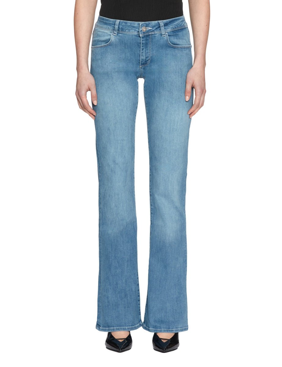 jeans slim bootcut denim chiaro - pont denim - jeans