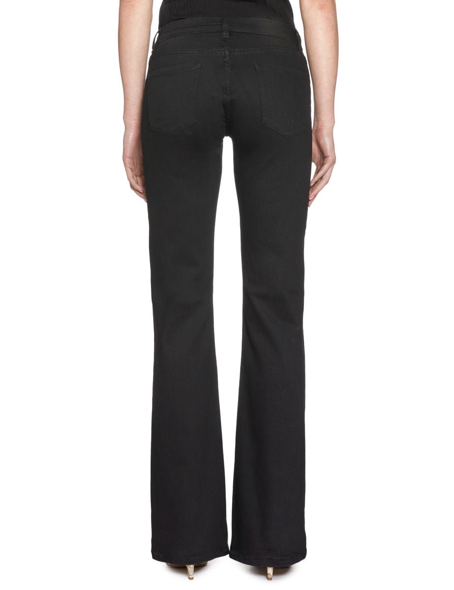 jeans slim bootcut denim nero - pont denim - jeans