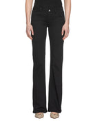 jeans slim bootcut denim nero - pont denim - jeans