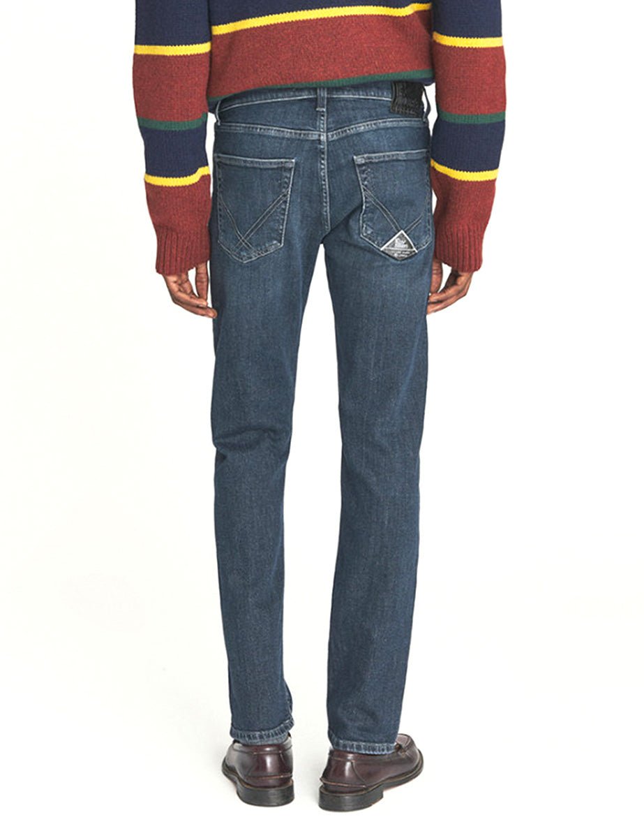 jeans strech foxrun blu black - roy rogers - jeans