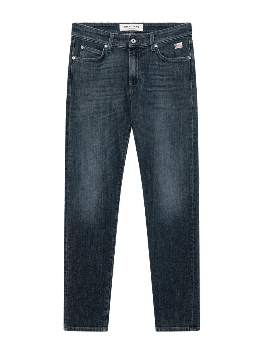 jeans strech foxrun blu black - roy rogers - jeans