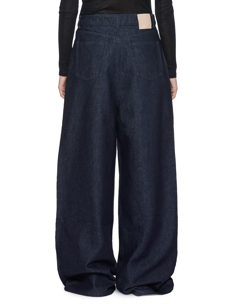 jeans superflare denim scuro - alysi - jeans