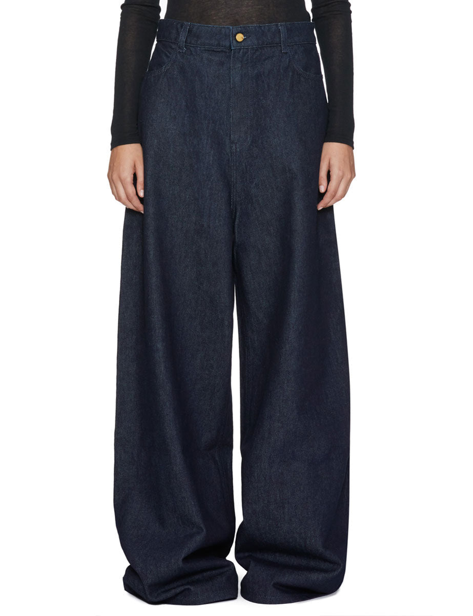 jeans superflare denim scuro - alysi - jeans