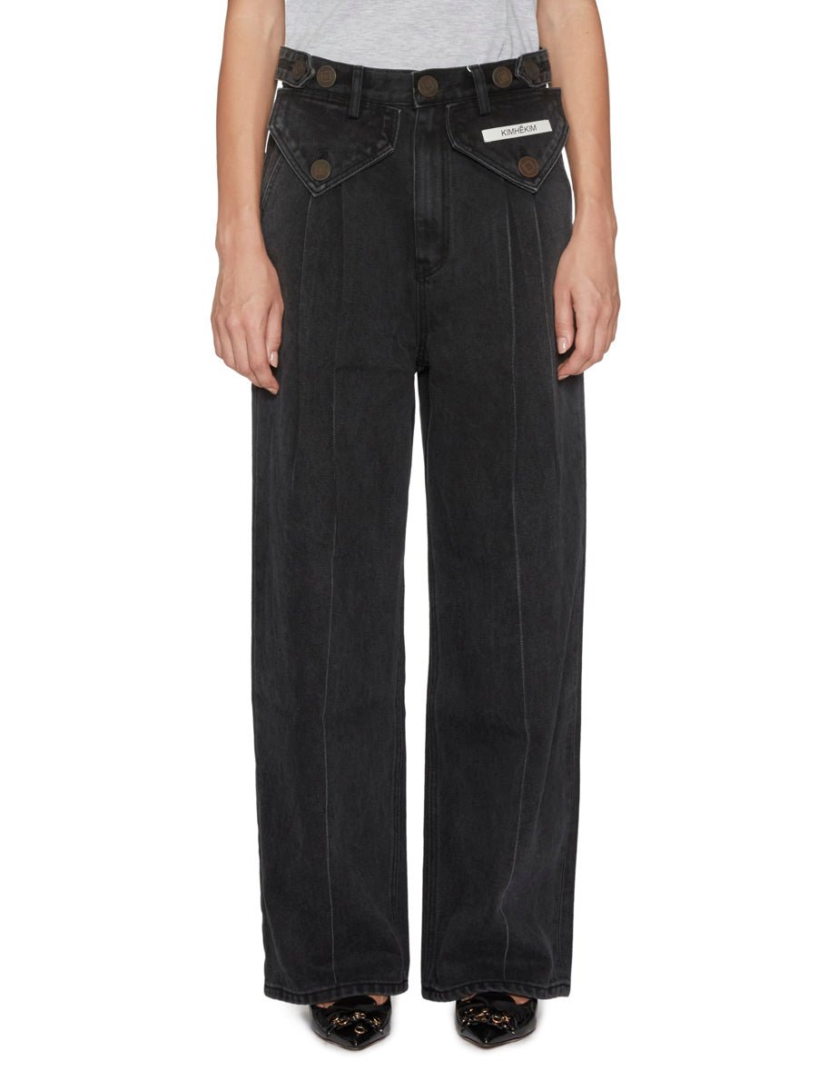 jeans two pockets over black - Frida SRL