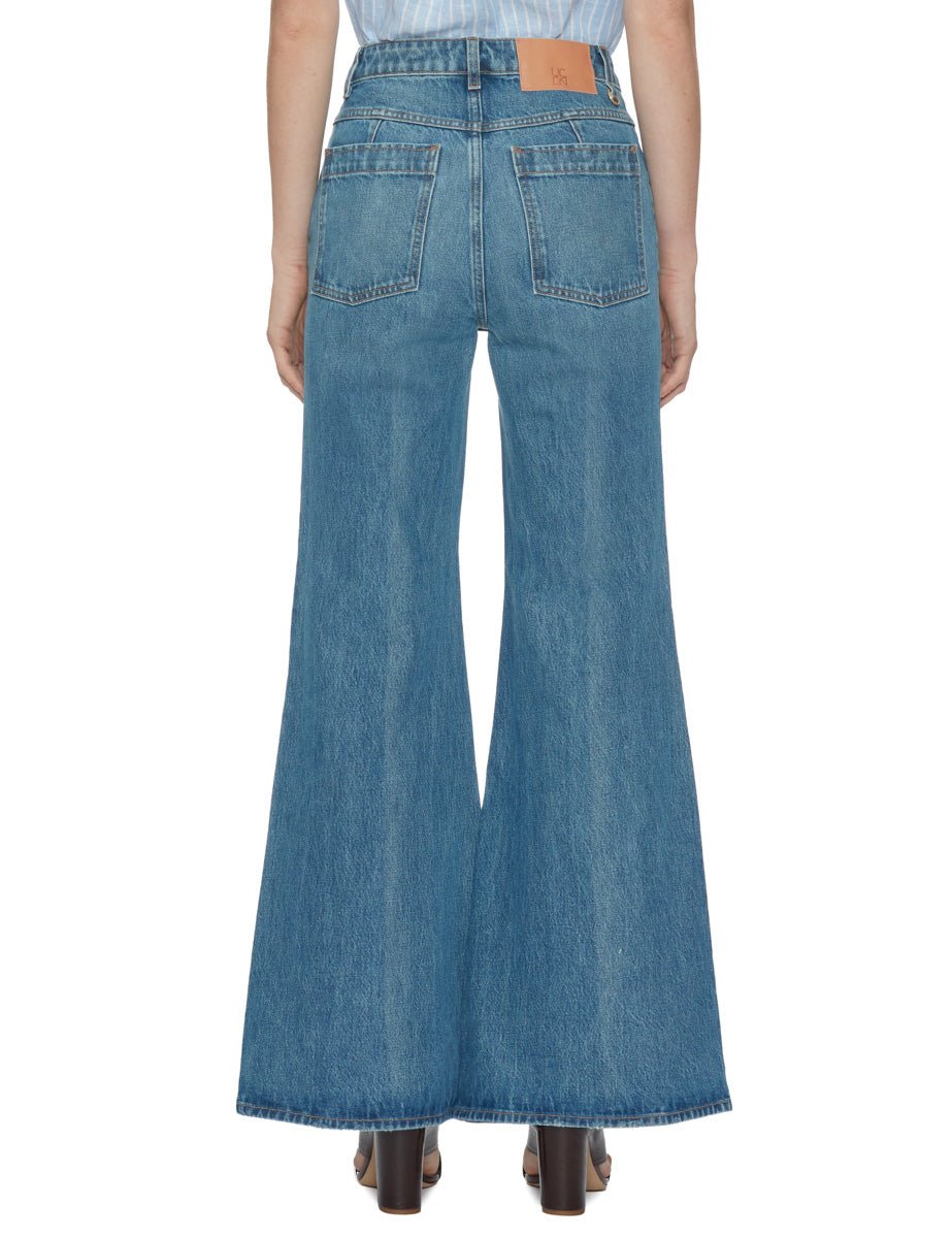 jeans vita alta odelia danube denim - ulla johnson - jeans