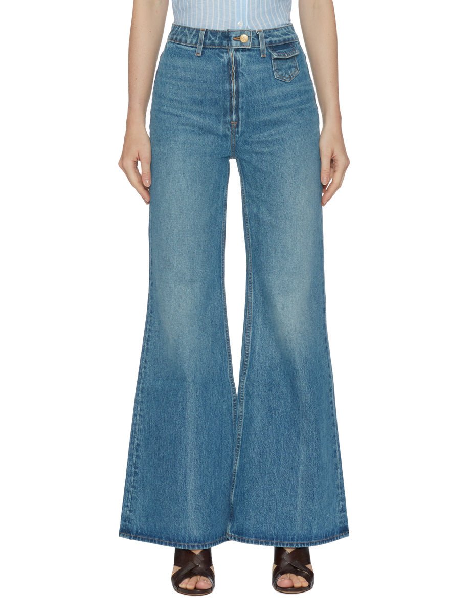 jeans vita alta odelia danube denim - ulla johnson - jeans