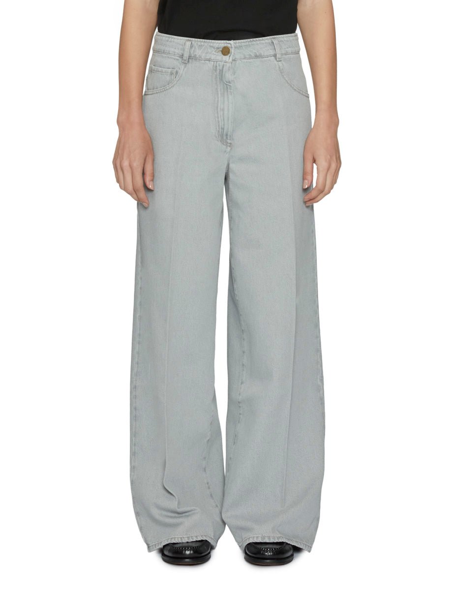 jeans vita bassa grigio - Frida SRL