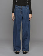 jeans wide leg denim - Frida SRL
