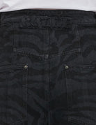 jeans zebra twill baloon nero - Frida SRL