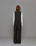 jumpsuit recycled wool black - Frida SRL
