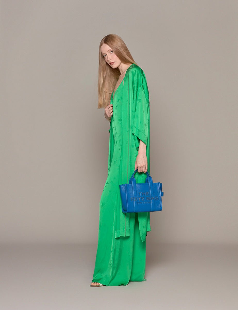 kimono jacquard etoile paradise verde - forte forte - stola