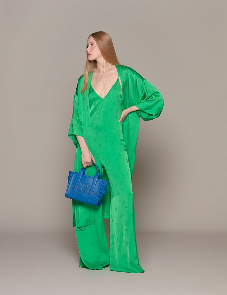 kimono jacquard etoile paradise verde - forte forte - stola