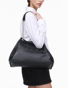 large chain sack leather nero - Frida SRL