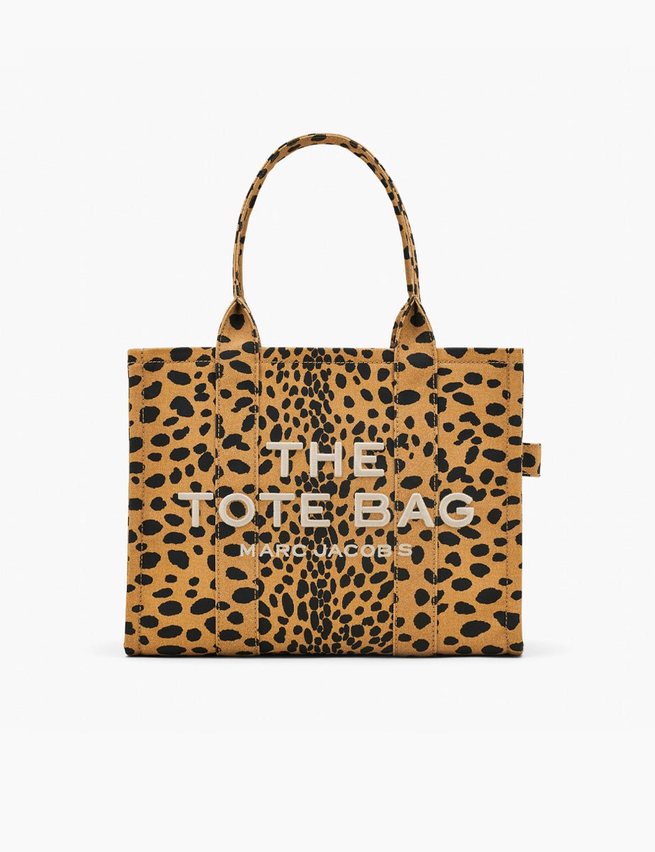 large tote bag maculata canvas black multi - Frida SRL