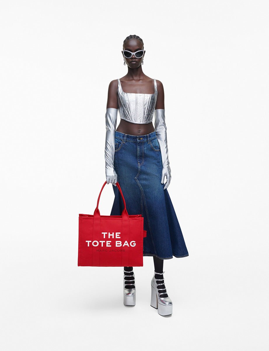 large tote bag true red - marc jacobs - shopper