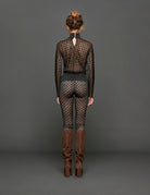 leggings damier nero - Frida SRL