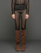 leggings damier nero - Frida SRL