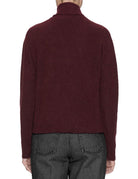 maglia cashmere seta sciarpa bordeaux - roberto collina - pullover