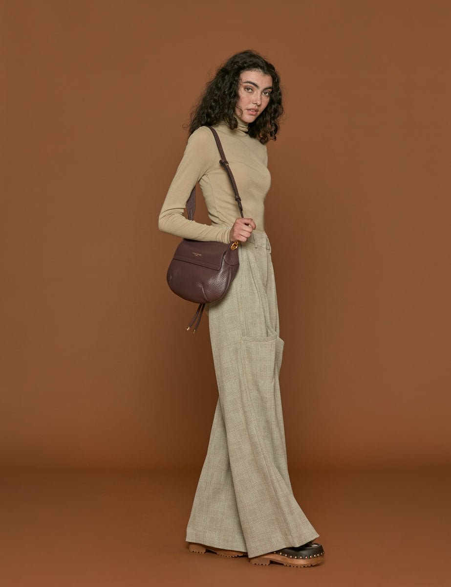 maglia collo alto beige - Frida SRL