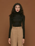 maglia collo alto black - Frida SRL