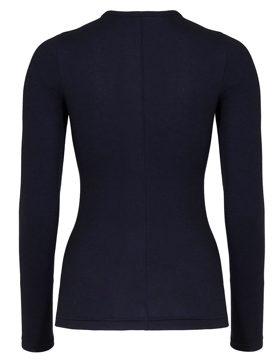 maglia cotone navy - tibi - maglia