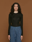 maglia girocollo black - rohe - maglia