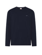 maglia maniche lunghe jersey blu navy - sun68 - maglia