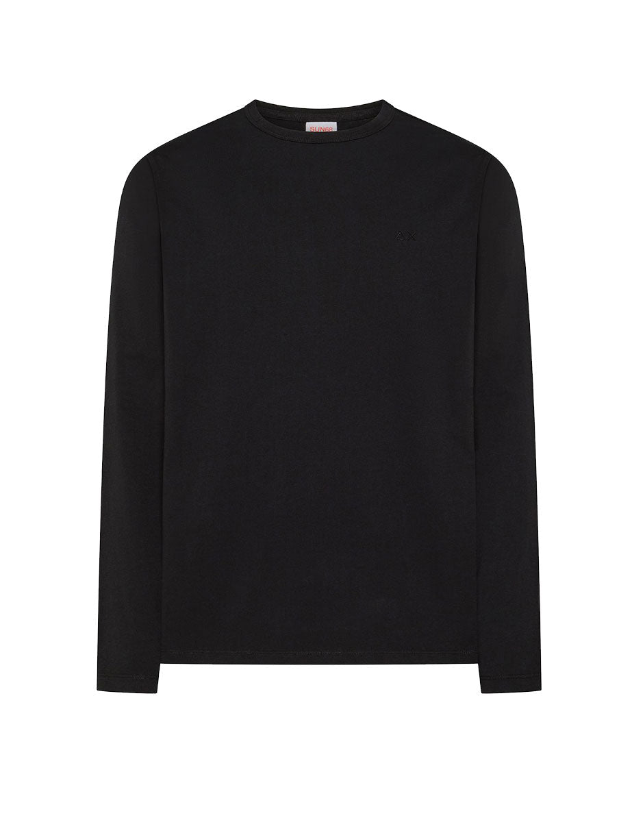 maglia maniche lunghe jersey nero - sun68 - maglia