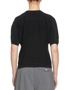 maglia serafino manica gomito nero - alpha - maglia