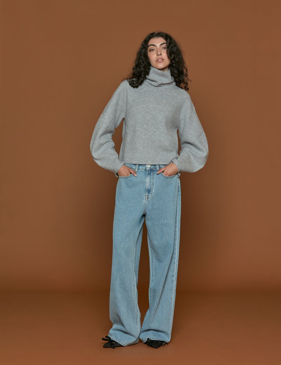 maglione leona heather grey - Frida SRL