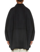 mantella tessuto double blu scuro - beatrice b - cappotto