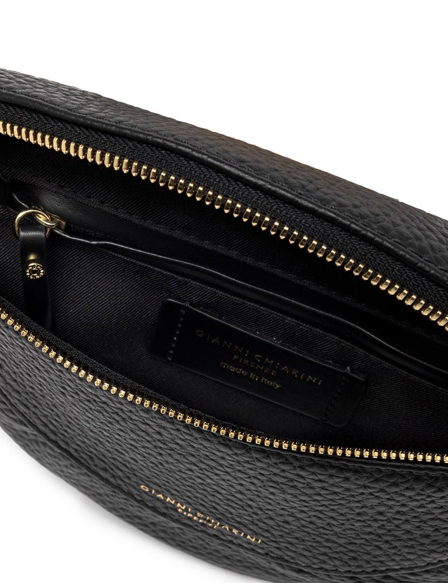 marsupio pelle brooke nero - gianni chiarini - marsupio