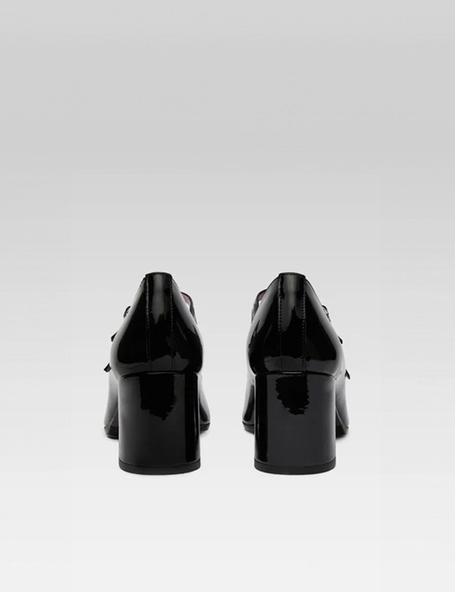 mary jane doppio cinturino black - carel paris - mary jane
